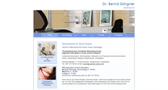 Desktop Screenshot of goergner-zahnarzt.de